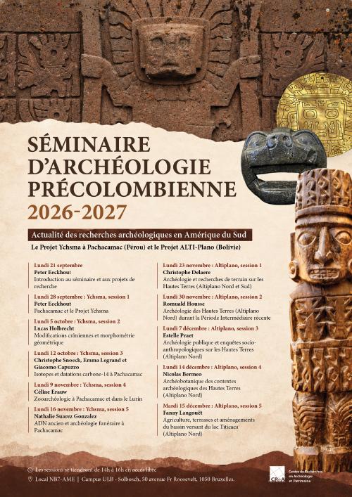 Affiche séminaire archéologie précolombienne