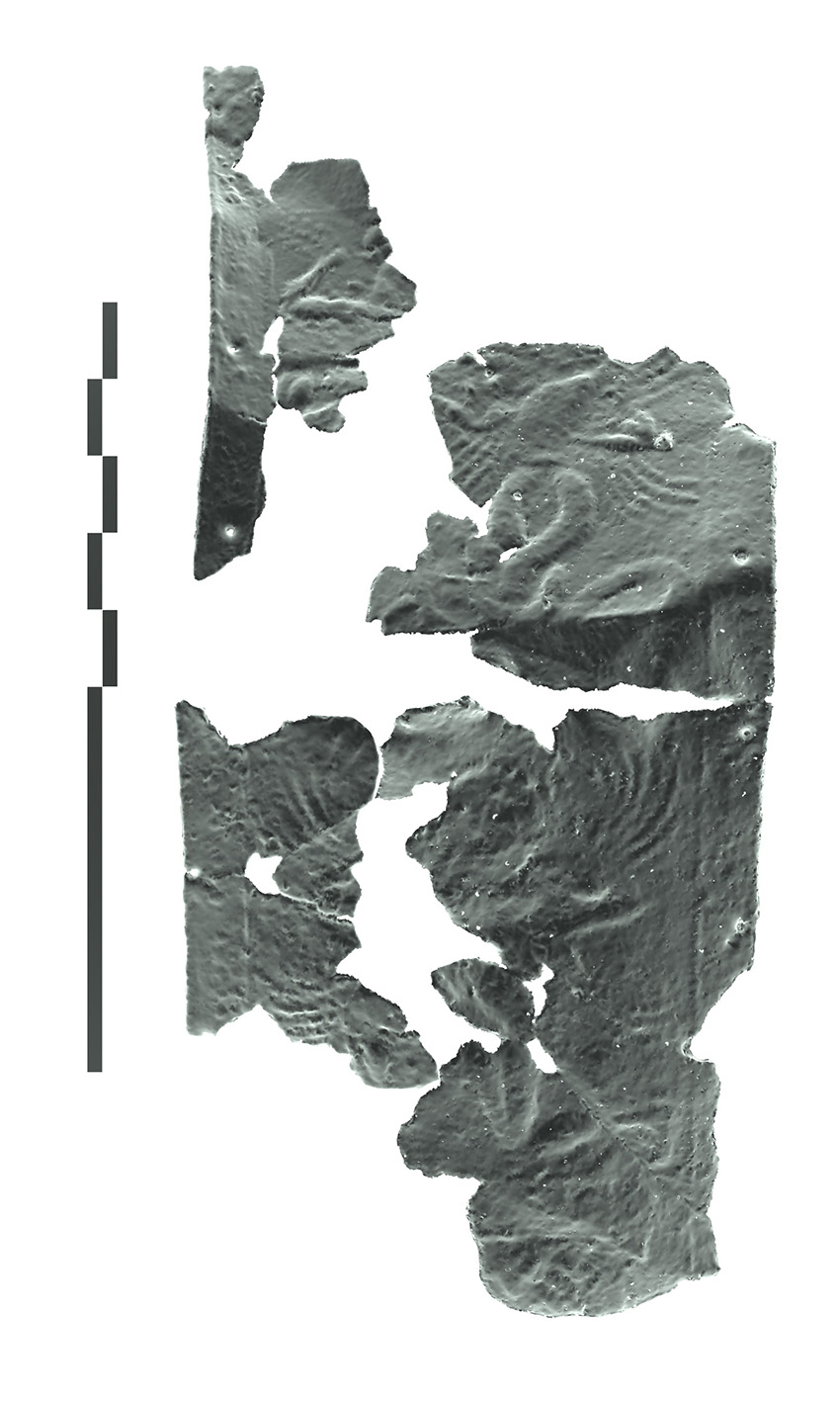 Reconstruction en 3D d’un porpax de bouclier Grec