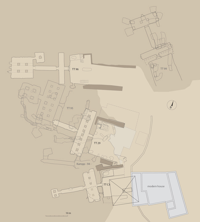 Plan d'ensemble du secteur étudié