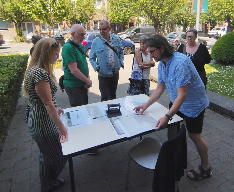 L’équipe lors des visites guidées des Urban Archaeology Days