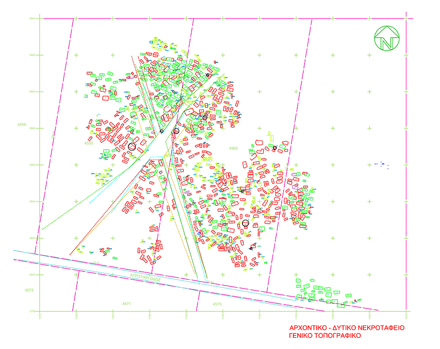 Fig. 2. Plan of the West Cemetery of Archontiko.