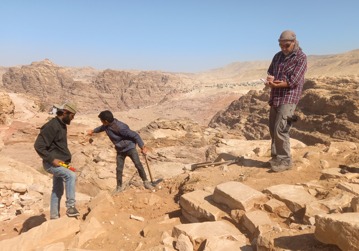 Fouilles à Pétra